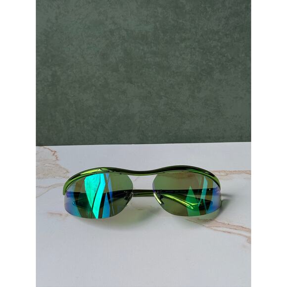 NEW Bottega Veneta BV1174S Green Mirror Mask Sunglasses main image 9